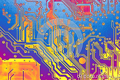 Abstract circuit board Stock Photo