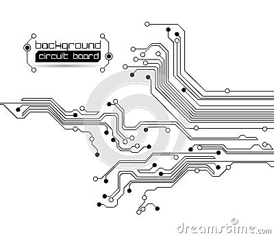 Abstract circuit board background Vector Illustration