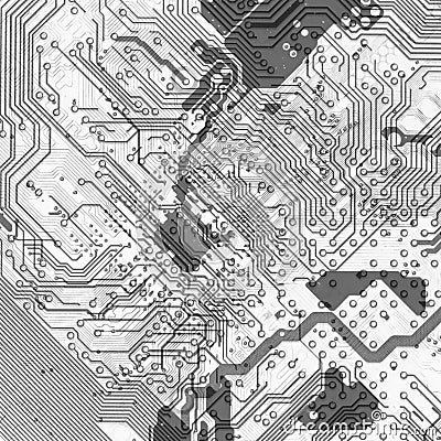 Abstract circuit board background in hi-tech style Stock Photo