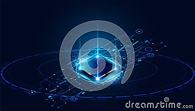 Abstract Circuit Board Electronics Concept Semiconductor Circuit connection, modern system, AI system, artificial intelligence Vector Illustration
