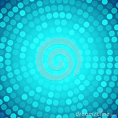 Abstract Circular Blue Background. Vector Illustration