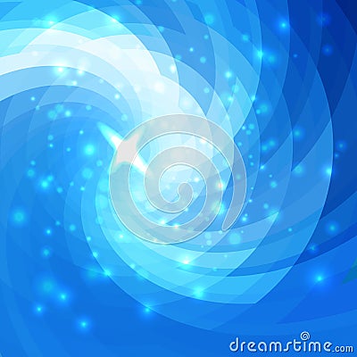 Abstract circular blue background Vector Illustration