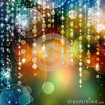 Abstract circular bokeh background Stock Photo