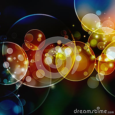 Abstract circular bokeh background Stock Photo