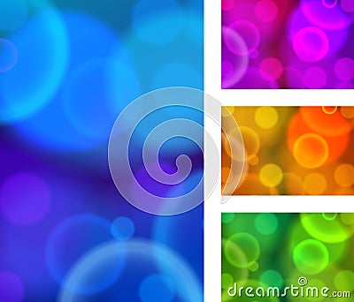 Abstract circular bokeh background Vector Illustration