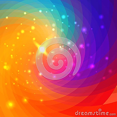 Abstract circular colorful background Vector Illustration
