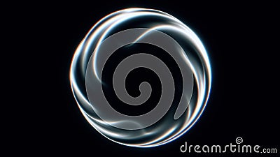 Abstract Circular Fractal Formation Background Rendering Stock Photo