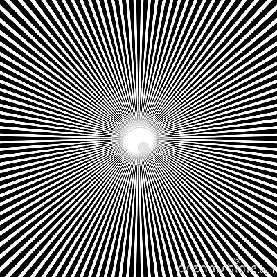 Abstract Circular Geometric Burst Rays On White. EPS 10 vector Vector Illustration
