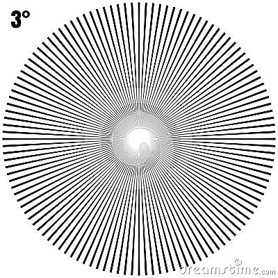 Abstract Circular Geometric Burst Rays On White. EPS 10 vector Vector Illustration