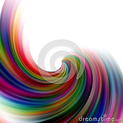 Abstract circular soft lines on white background Stock Photo