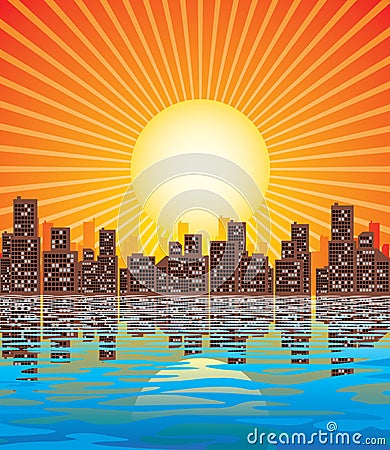 Abstract city Vector Illustration