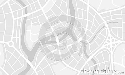 Abstract city map banner. Vector Illustration