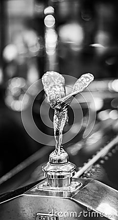 Abstract classic Rolls Royce emblem Editorial Stock Photo