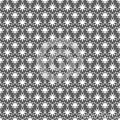 Abstract classical monochrome seamless pattern Vector Illustration