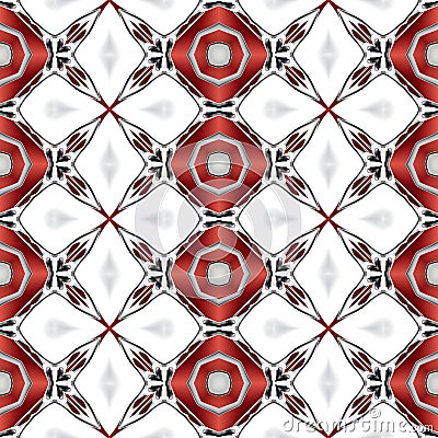 Abstract clean white texture or background with modern red pattern made seamless Stock Photo