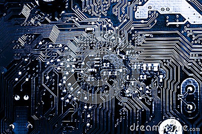 Abstract,close up of Mainboard Electronic background. logic board,cpu motherboard,circuit,system board,mobo Stock Photo