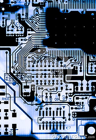 Abstract,close up of Mainboard Electronic background. logic board,cpu motherboard,circuit,system board,mobo Stock Photo