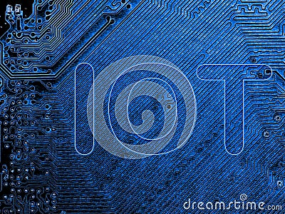 Abstract,close up of Mainboard Electronic computer background IOT,Internet of Things Stock Photo