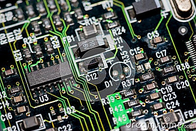 Abstract,close up of Mainboard Electronic computer background logic board,cpu motherboard,Main board,system board,mobo Stock Photo