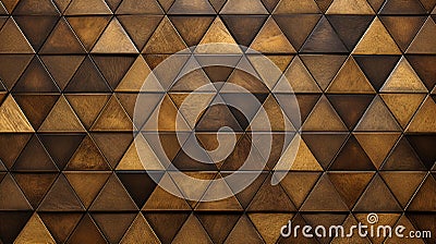 Abstract closeup background of sharp, angular triangular shapes, showcasing geometric symmetry Stock Photo