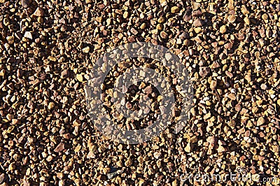 Abstract Closeup of A Pebble Ground Texture Stock Photo