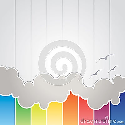 Abstract Cloud Background Vector Illustration