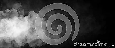 Abstract cloud, mist, smoke texture background from corner. Stock Photo