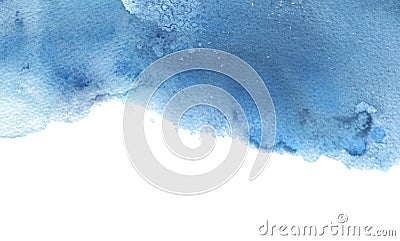 Abstract cloud watercolor and ink blot painted background. Texture paper Stock Photo