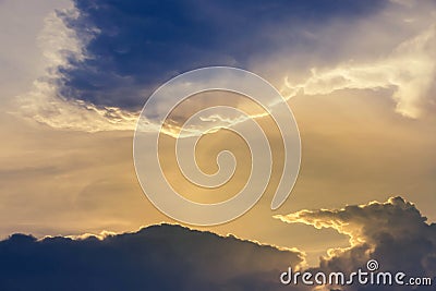 Abstract cloudy in sunset time Stock Photo