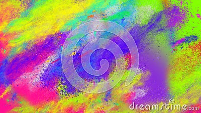 Abstract coloful neon party dust splashes Stock Photo