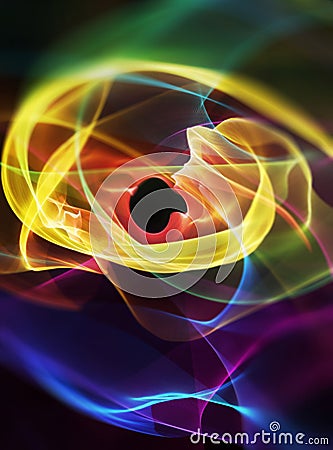Abstract color light swirls Stock Photo