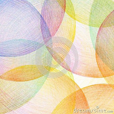 Abstract color pencil scribbles background. Stock Photo