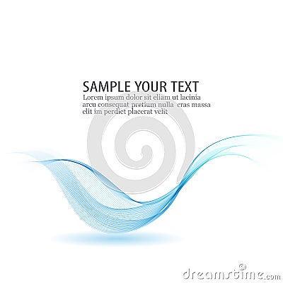 Abstract color wave design element Blue wave eps10 Stock Photo