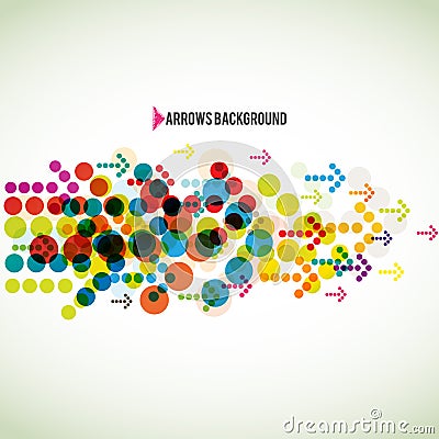 Abstract colored arrows Stock Photo