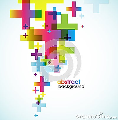 Abstract colored background. Vector Illustration