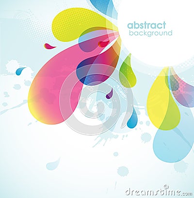 Abstract colored background. Vector Illustration