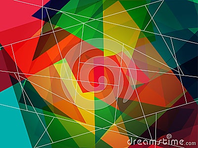 Abstract colored mosaic Vector Illustration