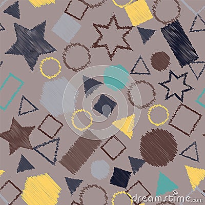 Abstract colored seamless background Vector Illustration