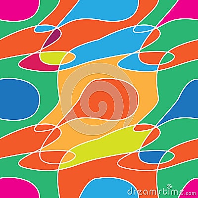 Abstract colored seamless pattern. Colored stains Vector Illustration