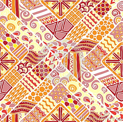 Abstract colored seamless pattern Vector Illustration