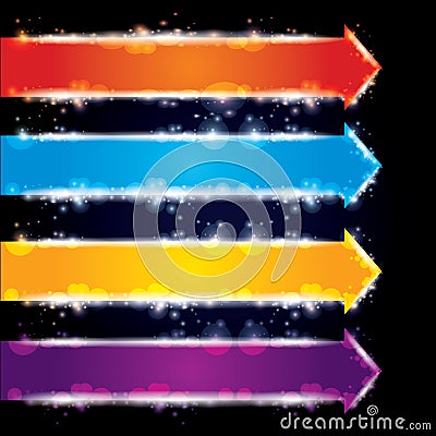 Abstract colorful arrows Stock Photo