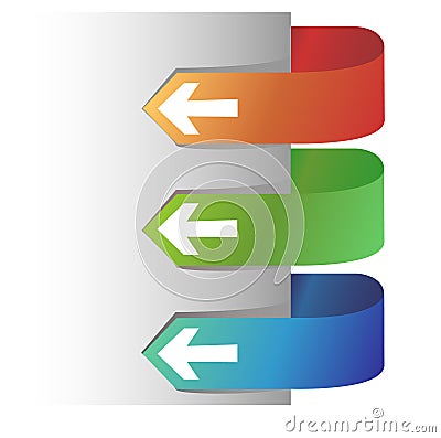 Abstract colorful arrows Vector Illustration