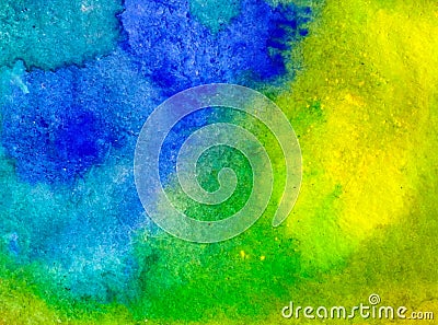 Watercolor art background abstract colorful textured Stock Photo