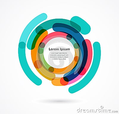 Abstract colorful background infographic Vector Illustration