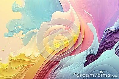 abstract colorful background with lines, created by generative IA Stock Photo