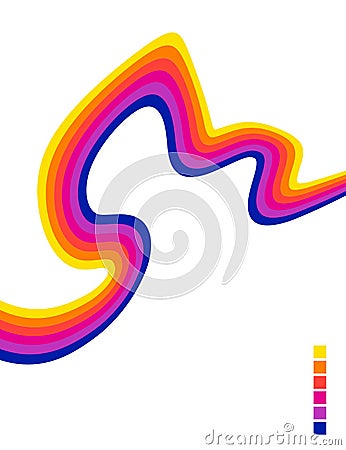 Abstract colorful background. Vector Vector Illustration