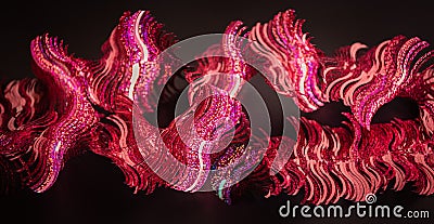 Abstract colorful background, view of partly blurred Christmas ornament, decoration on dark grey Stock Photo