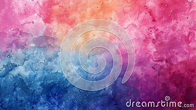 An abstract colorful background with a watercolor paper texture. Stock Photo