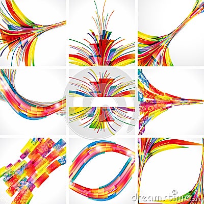 Abstract colorful backgrounds. Vector Illustration