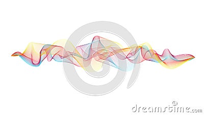 Abstract colorful blend wave lines Stock Photo